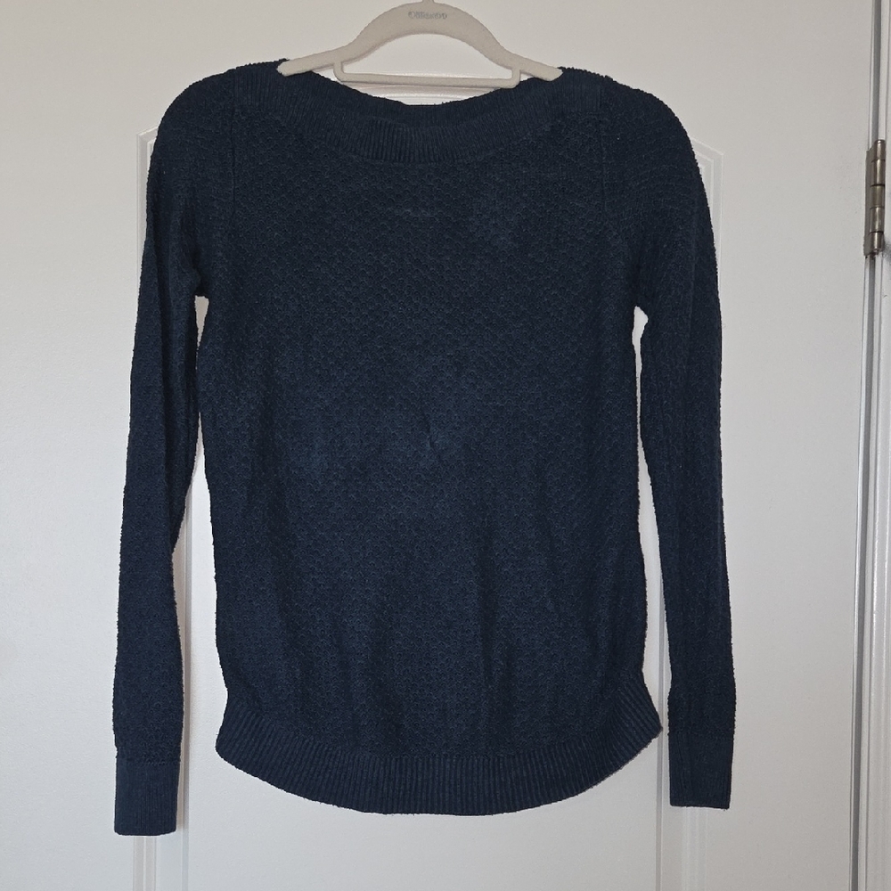 LOFT Teal Knit Pullover